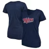 Women's Fanatics Branded Heathered Navy Minnesota Twins Wordmark Tri-Blend V-Neck T-Shirt 2 Women's Fanatics Branded Heathered Navy Minnesota Twins Wordmark Tri-Blend V-Neck T-Shirt -Fanatics Clothing Shop 5099864