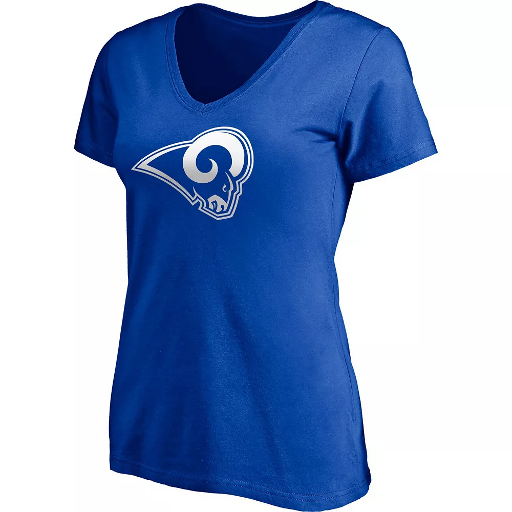 Women's Fanatics Branded Aaron Donald Royal Los Angeles Rams Player Icon Name & Number V-Neck T-Shirt 5 Women's Fanatics Branded Aaron Donald Royal Los Angeles Rams Player Icon Name & Number V-Neck T-Shirt - Image 3