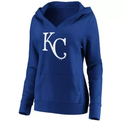 Women's Fanatics Branded Royal Kansas City Royals Official Logo Crossover V-Neck Pullover Hoodie 7 Women's Fanatics Branded Royal Kansas City Royals Official Logo Crossover V-Neck Pullover Hoodie -Fanatics Clothing Shop 5100479 ALT2