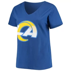 Women's Fanatics Branded Aaron Donald Royal Los Angeles Rams Plus Size Name & Number V-Neck T-Shirt 7 Women's Fanatics Branded Aaron Donald Royal Los Angeles Rams Plus Size Name & Number V-Neck T-Shirt -Fanatics Clothing Shop 5100565 ALT2