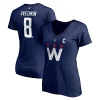 Women's Fanatics Branded Alexander Ovechkin Navy Washington Capitals 2020/21 Alternate Authentic Stack Name & Number V-Neck T-Shirt -Fanatics Clothing Shop 5100733