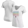 Women's Fanatics Branded White Boston Red Sox City Pride V-Neck T-Shirt -Fanatics Clothing Shop 5100787