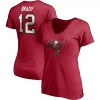 Women's Fanatics Branded Tom Brady Red Tampa Bay Buccaneers Player Icon Name & Number V-Neck T-Shirt 2 Women's Fanatics Branded Tom Brady Red Tampa Bay Buccaneers Player Icon Name & Number V-Neck T-Shirt -Fanatics Clothing Shop 5100834