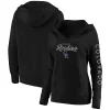Women's Fanatics Branded Black Colorado Rockies Core High Class Crossover Pullover Hoodie -Fanatics Clothing Shop 5100862