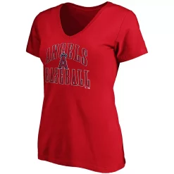 Women's Fanatics Branded Red Los Angeles Angels Victory Script V-Neck T-Shirt 7 Women's Fanatics Branded Red Los Angeles Angels Victory Script V-Neck T-Shirt -Fanatics Clothing Shop 5101487 ALT2