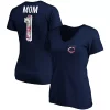 Women's Fanatics Branded Navy Minnesota Twins Mother's Day Logo V-Neck T-Shirt -Fanatics Clothing Shop 5101672