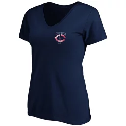 Women's Fanatics Branded Navy Minnesota Twins Mother's Day Logo V-Neck T-Shirt -Fanatics Clothing Shop 5101672 ALT2