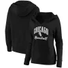 Women's Fanatics Branded Black Chicago White Sox Victory Script Crossover Neck Pullover Hoodie -Fanatics Clothing Shop 5113169