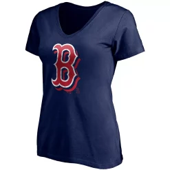 Women's Fanatics Branded Navy Boston Red Sox Red White & Team V-Neck T-Shirt -Fanatics Clothing Shop 5219354 ALT2