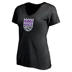 Women's Fanatics Branded De'Aaron Fox Black Sacramento Kings Playmaker Logo Name & Number V-Neck T-Shirt -Fanatics Clothing Shop 5249600 ALT2
