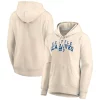 Women's Fanatics Branded Cream Seattle Seahawks Spring Jump Signature Fleece Pullover Hoodie -Fanatics Clothing Shop 5249699