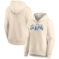 Women's Fanatics Branded Cream Seattle Seahawks Spring Jump Signature Fleece Pullover Hoodie -Fanatics Clothing Shop 5249699 ALT
