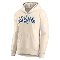 Women's Fanatics Branded Cream Seattle Seahawks Spring Jump Signature Fleece Pullover Hoodie -Fanatics Clothing Shop 5249699 ALT2