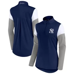 Women's Fanatics Branded Navy/Gray New York Yankees Authentic Fleece Quarter-Zip Jacket 5 Women's Fanatics Branded Navy/Gray New York Yankees Authentic Fleece Quarter-Zip Jacket -Fanatics Clothing Shop 5249727 ALT