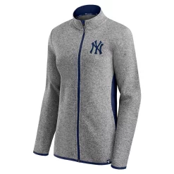 Women's Fanatics Branded Heathered Charcoal New York Yankees Primary Logo Fleece Full-Zip Jacket 7 Women's Fanatics Branded Heathered Charcoal New York Yankees Primary Logo Fleece Full-Zip Jacket -Fanatics Clothing Shop 5251592 ALT2