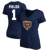 Women's Fanatics Branded Justin Fields Navy Chicago Bears Plus Size Player Name & Number V-Neck T-Shirt 1 Women's Fanatics Branded Justin Fields Navy Chicago Bears Plus Size Player Name & Number V-Neck T-Shirt -Fanatics Clothing Shop 5365056