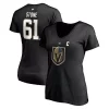 Women's Fanatics Branded Mark Stone Black Vegas Golden Knights Authentic Stack Name & Number V-Neck T-Shirt -Fanatics Clothing Shop 5368264
