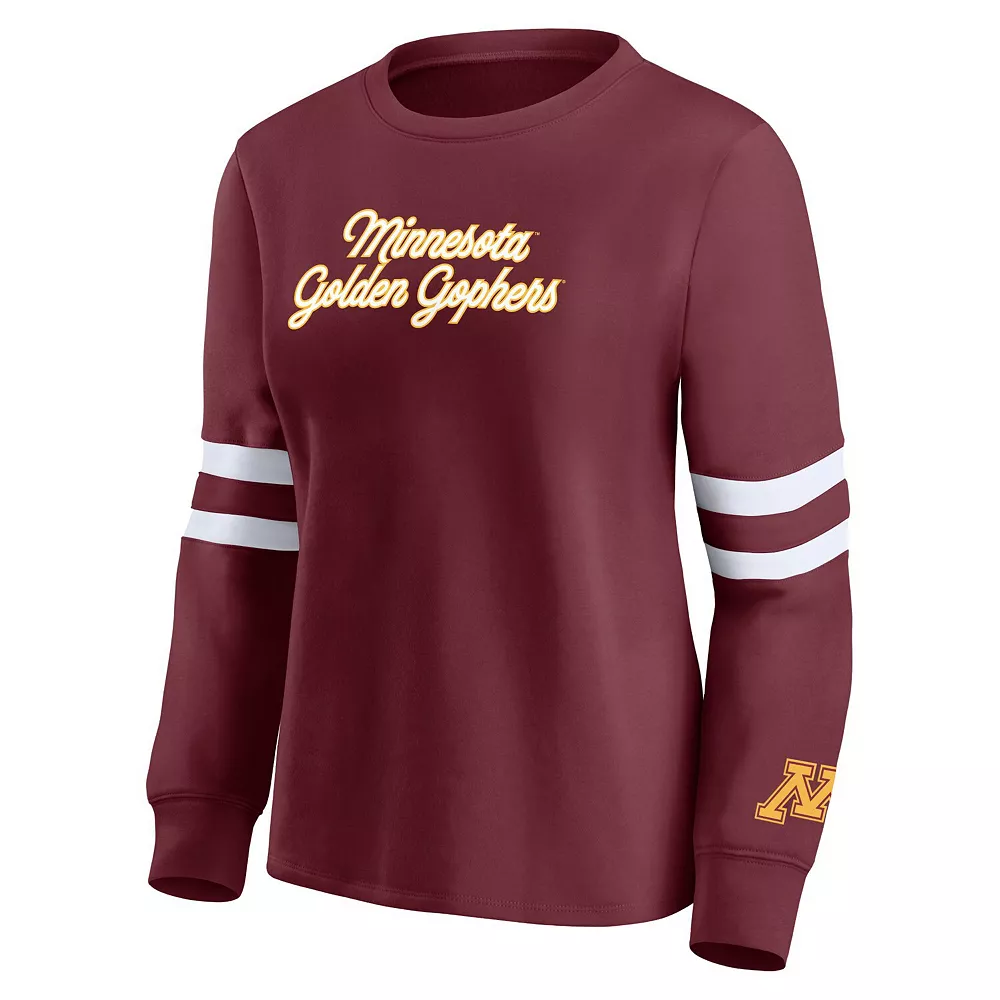 Women's Fanatics Branded Maroon Minnesota Golden Gophers Home Stretch Pullover Sweatshirt 5 Women's Fanatics Branded Maroon Minnesota Golden Gophers Home Stretch Pullover Sweatshirt - Image 3