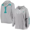 Women's Fanatics Branded Tua Tagovailoa Heathered Gray Miami Dolphins Plus Size Player Name & Number Laced V-Neck Pullover Hoodie -Fanatics Clothing Shop 5376329