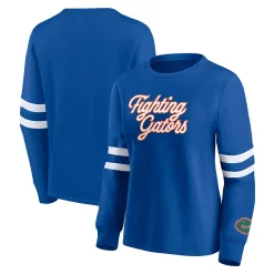 Women's Fanatics Branded Royal Florida Gators Home Stretch Pullover Sweatshirt