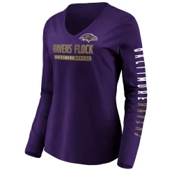 Women's Fanatics Branded Purple Baltimore Ravens Slogan V-Neck Long Sleeve T-Shirt 7 Women's Fanatics Branded Purple Baltimore Ravens Slogan V-Neck Long Sleeve T-Shirt -Fanatics Clothing Shop 5376563 ALT2