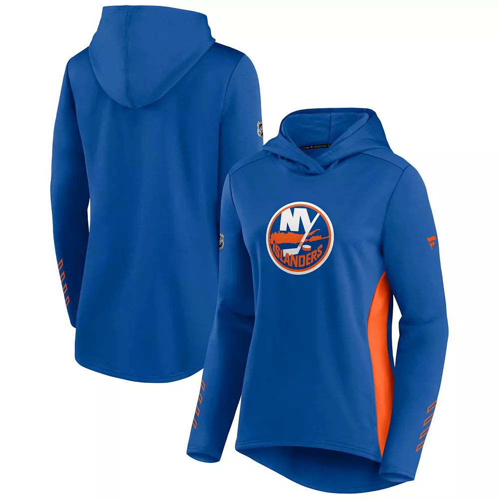 Women's Fanatics Branded Royal/Orange New York Islanders Authentic Pro Locker Room Pullover Hoodie 4 Women's Fanatics Branded Royal/Orange New York Islanders Authentic Pro Locker Room Pullover Hoodie - Image 2
