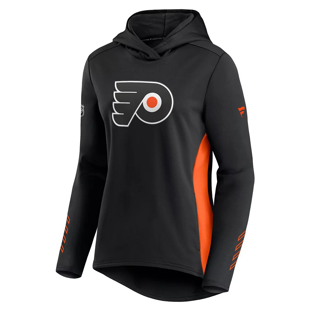 Women's Fanatics Branded Black/Orange Philadelphia Flyers Authentic Pro Locker Room Pullover Hoodie 5 Women's Fanatics Branded Black/Orange Philadelphia Flyers Authentic Pro Locker Room Pullover Hoodie - Image 3