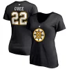 Women's Fanatics Branded Willie O'Ree Black Boston Bruins Authentic Stack Retired Player Name & Number V-Neck T-Shirt -Fanatics Clothing Shop 5387049