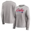Women's Fanatics Branded Heathered Gray Chicago Cubs Crew Pullover Sweater 2 Women's Fanatics Branded Heathered Gray Chicago Cubs Crew Pullover Sweater -Fanatics Clothing Shop 5399153