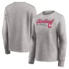 Women's Fanatics Branded Heathered Gray Cleveland Indians Crew Pullover Sweater -Fanatics Clothing Shop 5399794
