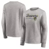 Women's Fanatics Branded Heathered Gray Milwaukee Brewers Crew Pullover Sweater -Fanatics Clothing Shop 5399958
