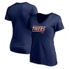 Women's Fanatics Branded Navy Detroit Tigers Plus Size Mascot In Bounds V-Neck T-Shirt -Fanatics Clothing Shop 5401251