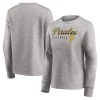 Women's Fanatics Branded Heathered Gray Pittsburgh Pirates Crew Pullover Sweater -Fanatics Clothing Shop 5401966