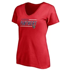 Women's Fanatics Branded Red Florida Panthers Plus Size Mascot In Bounds V-Neck T-Shirt -Fanatics Clothing Shop 5402562 ALT2