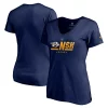 Women's Fanatics Branded Navy Nashville Predators Authentic Pro Secondary Logo V-Neck T-Shirt -Fanatics Clothing Shop 5408970