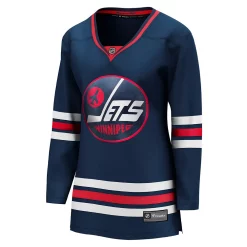Women's Fanatics Branded Navy Winnipeg Jets 2021/22 Alternate Premier Breakaway Player Jersey -Fanatics Clothing Shop 5409817 ALT2