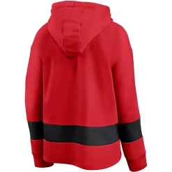 Women's Fanatics Branded Red/Black Chicago Blackhawks Colors of Pride Colorblock Pullover Hoodie -Fanatics Clothing Shop 5412504 ALT2