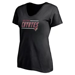 Women's Fanatics Branded Black Arizona Coyotes Plus Size Mascot In Bounds V-Neck T-Shirt -Fanatics Clothing Shop 5412557 ALT2