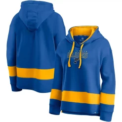 Women's Fanatics Branded Blue/Gold St. Louis Blues Colors of Pride Colorblock Pullover Hoodie -Fanatics Clothing Shop 5412985 ALT