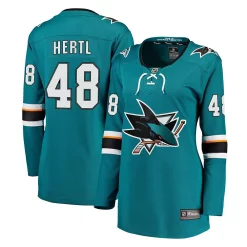 Women's Fanatics Branded Tomas Hertl Teal San Jose Sharks Home Premier Breakaway Player Jersey