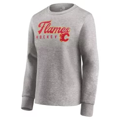 Women's Fanatics Branded Heathered Gray Calgary Flames Fan Favorite Script Pullover Sweatshirt 7 Women's Fanatics Branded Heathered Gray Calgary Flames Fan Favorite Script Pullover Sweatshirt -Fanatics Clothing Shop 5419196 ALT2