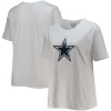 Women's Fanatics Branded White Dallas Cowboys Plus Size Star Scoop Neck T-Shirt -Fanatics Clothing Shop 5423488