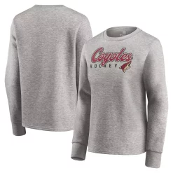 Women's Fanatics Branded Heathered Gray Arizona Coyotes Fan Favorite Script Pullover Sweatshirt 6 Women's Fanatics Branded Heathered Gray Arizona Coyotes Fan Favorite Script Pullover Sweatshirt -Fanatics Clothing Shop 5423708 ALT