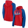 Women's Fanatics Branded Red/Royal Philadelphia 76ers Record Holder Raglan Pullover Hoodie