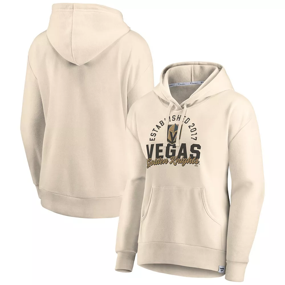 Women's Fanatics Branded Oatmeal Vegas Golden Knights Carry the Puck Pullover Hoodie Sweatshirt 3 Women's Fanatics Branded Oatmeal Vegas Golden Knights Carry the Puck Pullover Hoodie Sweatshirt