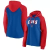 Women's Fanatics Branded Royal/Red Chicago Cubs Recharged Raglan Pullover Hoodie -Fanatics Clothing Shop 5426180