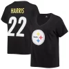 Women's Fanatics Branded Najee Harris Black Pittsburgh Steelers Plus Size Player Name & Number V-Neck T-Shirt 1 Women's Fanatics Branded Najee Harris Black Pittsburgh Steelers Plus Size Player Name & Number V-Neck T-Shirt -Fanatics Clothing Shop 5426314