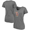 Women's Fanatics Branded Heathered Gray Minnesota Golden Gophers Vault Primary Logo V-Neck Tri-Blend T-Shirt 2 Women's Fanatics Branded Heathered Gray Minnesota Golden Gophers Vault Primary Logo V-Neck Tri-Blend T-Shirt -Fanatics Clothing Shop 5602356