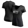 Women's Fanatics Branded Black Brooklyn Nets Mascot In Bounds V-Neck T-Shirt -Fanatics Clothing Shop 5603910