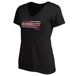 Women's Fanatics Branded Black Arizona Diamondbacks Mascot In Bounds V-Neck T-Shirt -Fanatics Clothing Shop 5604120 ALT2